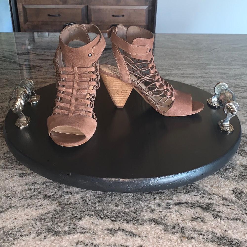 Vince Camuto Evel Caged Heeled Sandals - Picture 3 of 7